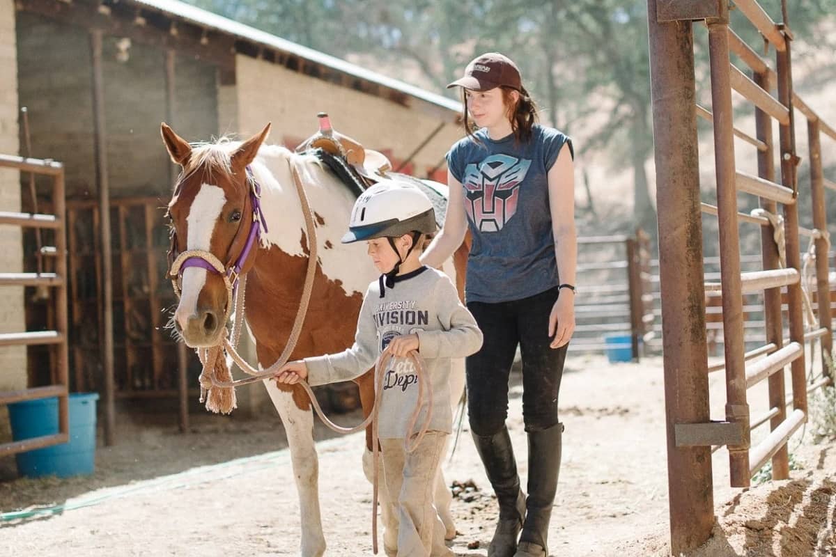 Horseback riding at Jameson Ranch Camp